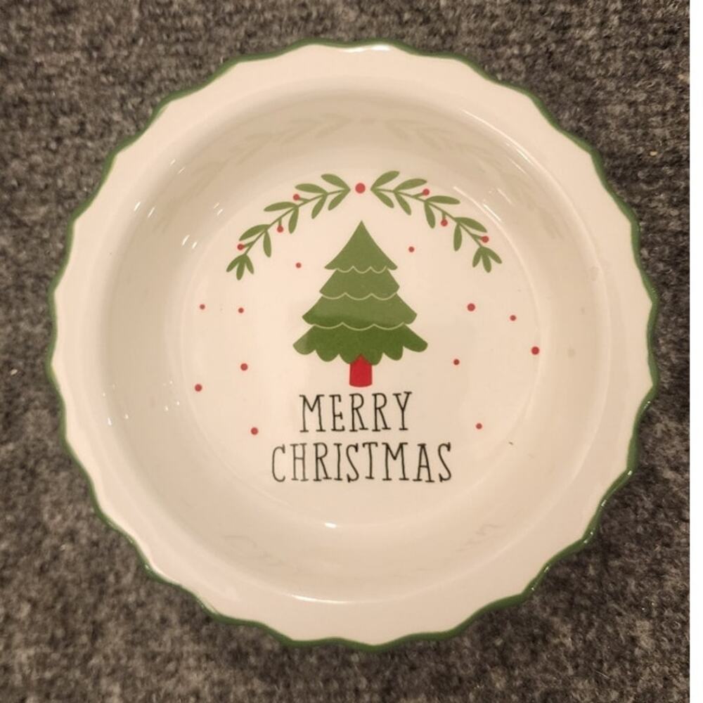 Sleigh Bell Bistro Small Dish Bowl 5.5 Inch Christmas Holiday Tableware